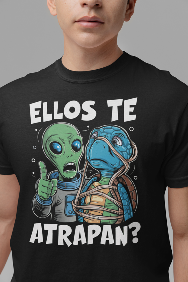 Camiseta de algodón orgánico unisex Alien ECO03