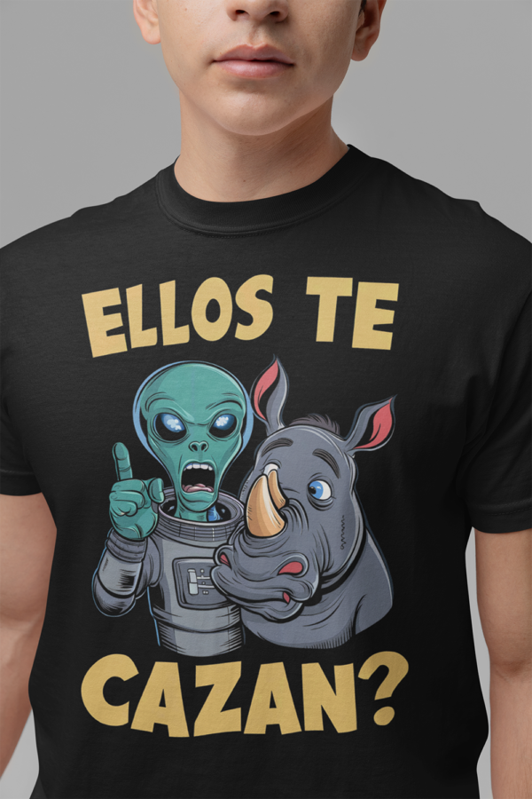 Camiseta de algodón orgánico unisex Alien ECO06