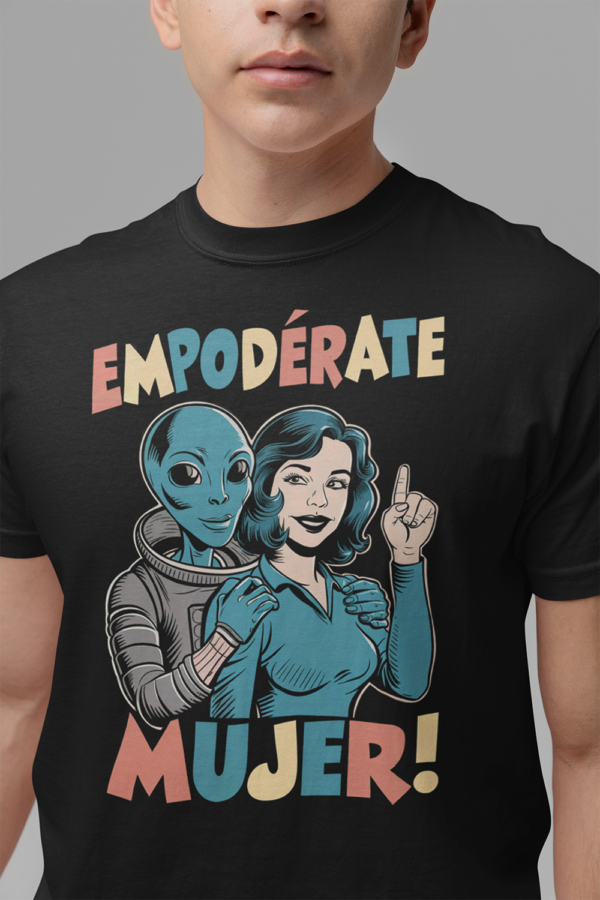 Camiseta de algodón orgánico unisex Alien SOCIAL03