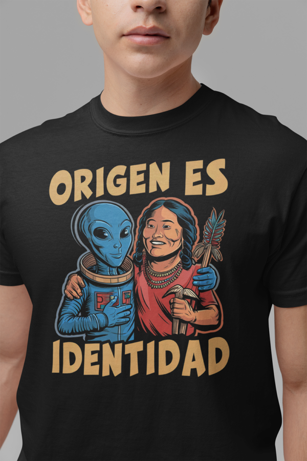 Camiseta de algodón orgánico unisex Alien SOCIAL07