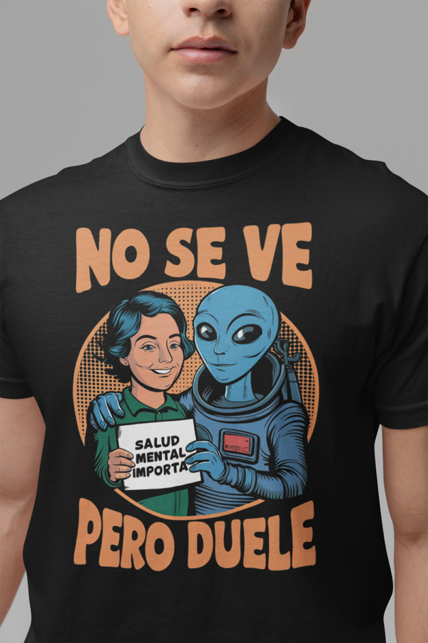 Camiseta de algodón orgánico unisex Alien SOCIAL09