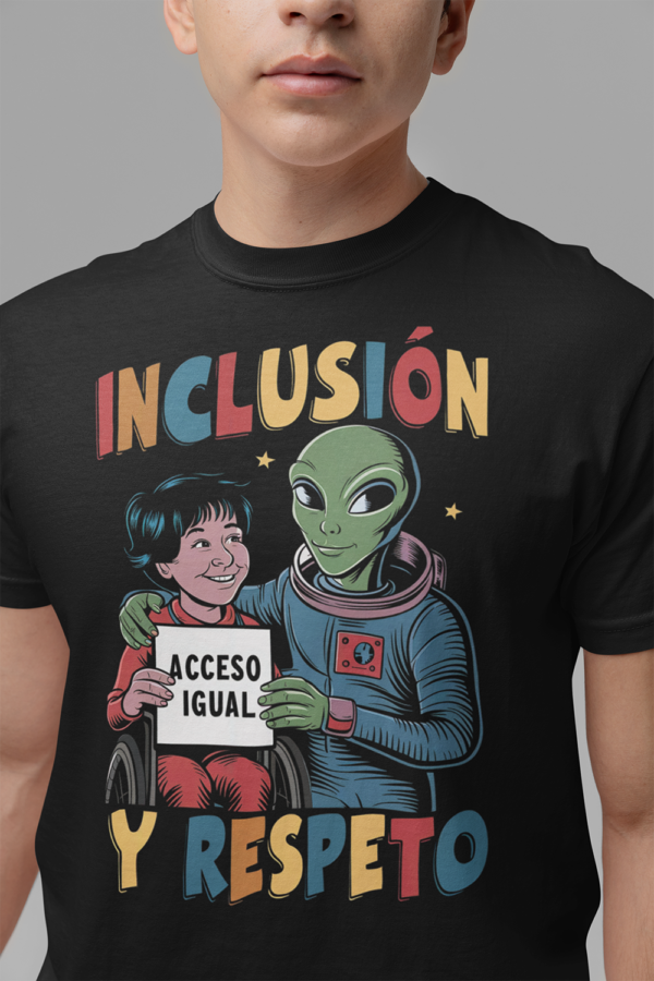 Camiseta de algodón orgánico unisex Alien SOCIAL10